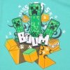 T-shirt Minecraft Boom jasno zielony